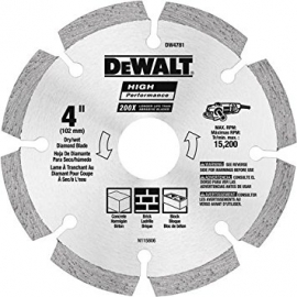 Dewalt Diamond Blade 4" Segmented